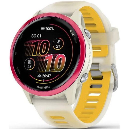 GARMIN FORERUNNER® 570 - 42MM RASPBERRY HLINÍKOVÁ LUNETA, POLOPRŮHLEDNÝ ŘEMÍNEK BONE/MANGO 010-02970-02 - FORERUNNER 570 - BRANDS