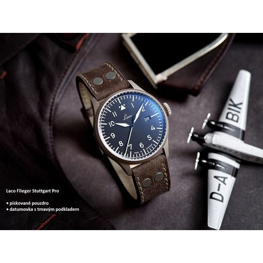 LACO STUTTGART PRO 43 HANDWINDING - FLIEGER PRO - BRANDS