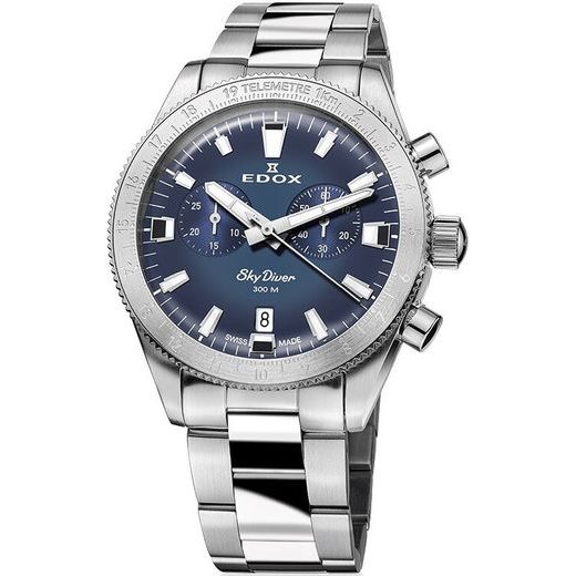 EDOX SKYDIVER CHRONOGRAPH QUARTZ 10116-3-BUIDN LIMITED EDITION - SKYDIVER - BRANDS
