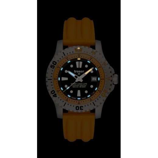 TRASER DIVER LONG-LIFE ORANGE LIMITED EDITION, ORANGE, SILICONE - TRASER - BRANDS