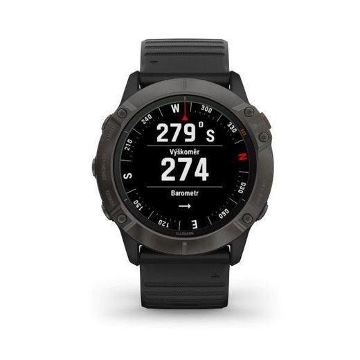 GARMIN FENIX6X PRO SOLAR, TITANIUMGRAYDLC/BLACK BAND (MAP/MUSIC) 010-02157-21 - FENIX 6X - ZNAČKY