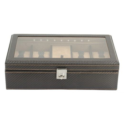 WATCH BOX FRIEDRICH LEDERWAREN CARBON 32059-3 - WATCH BOXES - ACCESSORIES