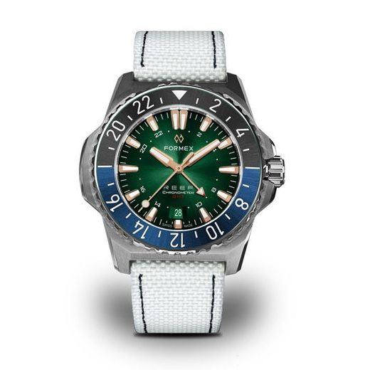 FORMEX REEF GMT AUTOMATIC CHRONOMETER GREEN DIAL WITH ROSE GOLD - REEF - BRANDS
