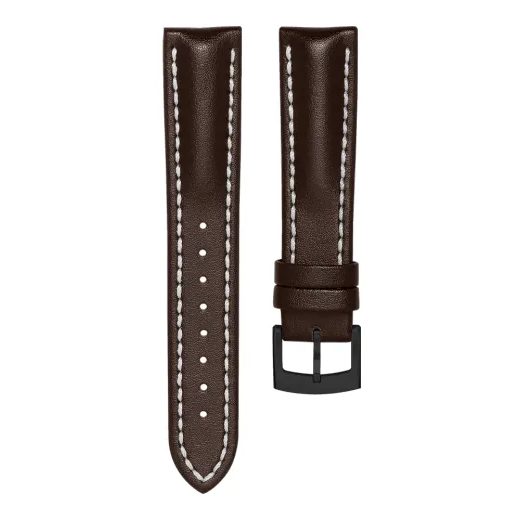 KOŽENÝ ŘEMÍNEK BIATEC | TMAVĚ HNĚDÝ Z TELETINY - 20 MM - ŘEMÍNKY - OSTATNÍ