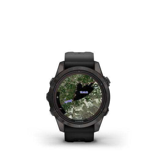 GARMIN FĒNIX 7S PRO SAPPHIRE SOLAR EDITION CARBON GRAY DLC TITANIUM / BLACK BAND - 010-02776-11 - FENIX 7S - ZNAČKY