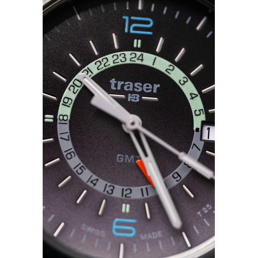 TRASER AURORA GMT SILVER - LEATHER - CLASSIC - BRANDS