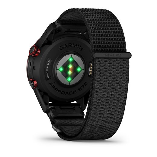 GARMIN APPROACH® S72 – 47 MM TITANOVÁ LUNETA CARBON GRAY/RED S POVRCHOVOU ÚPRAVOU DLC 010-04148-02 - APPROACH - ZNAČKY