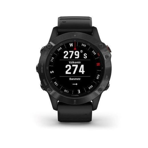 GARMIN FENIX6 PRO GLASS, BLACK/BLACK BAND (MAP/MUSIC) 010-02158-02 - GARMIN - ZNAČKY