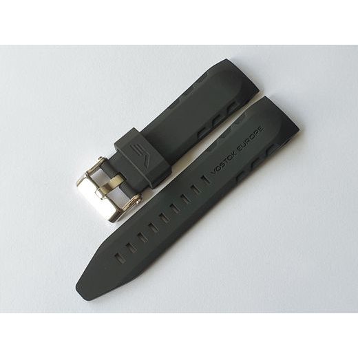 SILIKONOVÝ ŘEMÍNEK VOSTOK EUROPE PRO MODELY LUNOCHOD - ČERNÝ/LESKLÁ SPONA - ŘEMÍNKY - OSTATNÍ