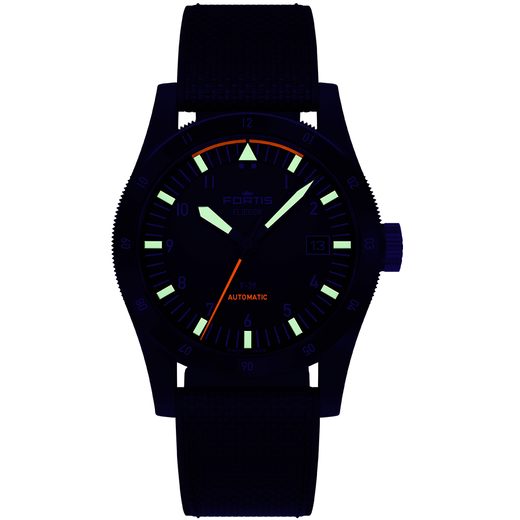 FORTIS FLIEGER F-39 WERK 7 MISSION BLACK LIMITED EDITION F4220028 - FLIEGER - BRANDS