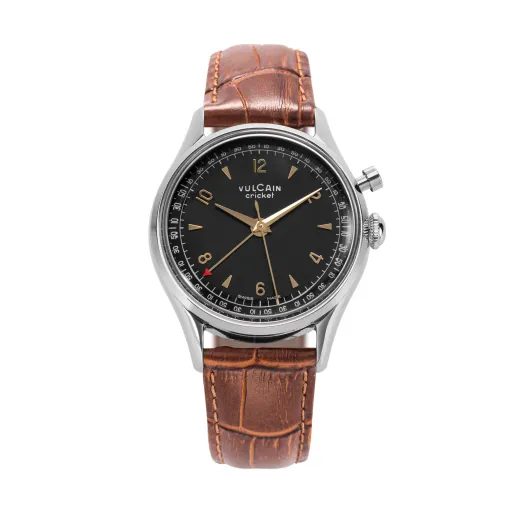 VULCAIN CRICKET TRADITION 39 MM - BLACK/GOLD - CRICKET TRADITION - ZNAČKY