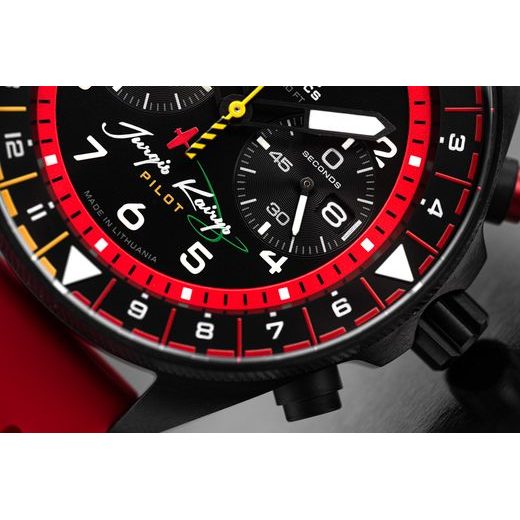 VOSTOK EUROPE JURGIS KAIRYS "UNLIMITED AEROBATICS" EDITION 2026 6S21-326C794 - RED RUBBER STRAP - LIMITED EDITION - BRANDS
