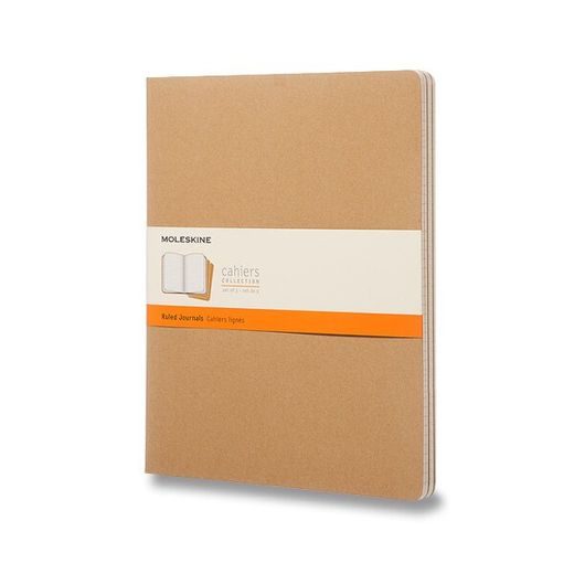 SEŠITY MOLESKINE CAHIER VÝBĚR BAREV 3KS - TVRDÉ DESKY - XXL, LINKOVANÝ 1331/223122 - DIÁŘE A ZÁPISNÍKY - OSTATNÍ