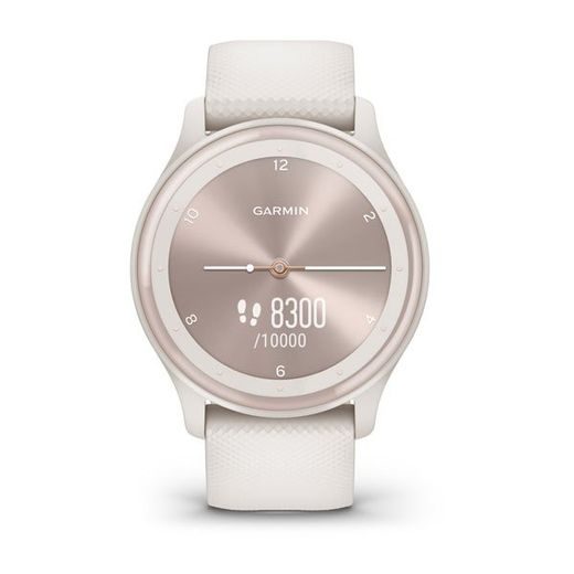 GARMIN VÍVOMOVE SPORT PEACH GOLD/WHITE SILICONE BAND - 010-02566-01 - VIVOMOVE SPORT - BRANDS