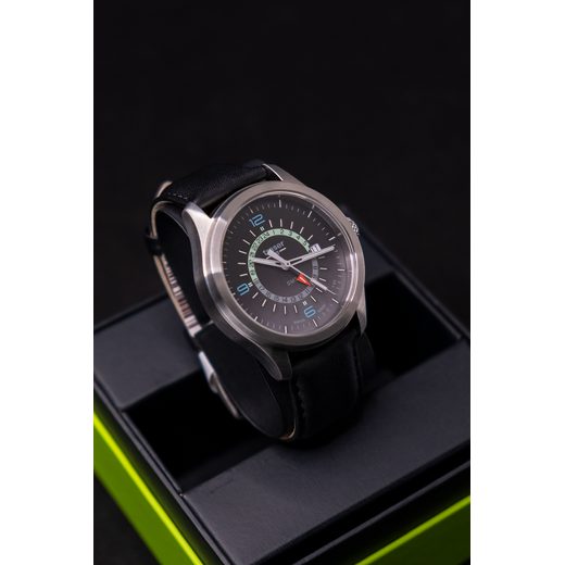 TRASER AURORA GMT SILVER - LEATHER - CLASSIC - BRANDS