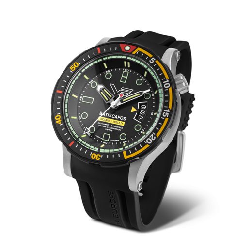 VOSTOK EUROPE BATISCAFOS AUTOMATIC NH35-511E767 - BLACK STEEL BRACELET - BATISCAFOS - BRANDS