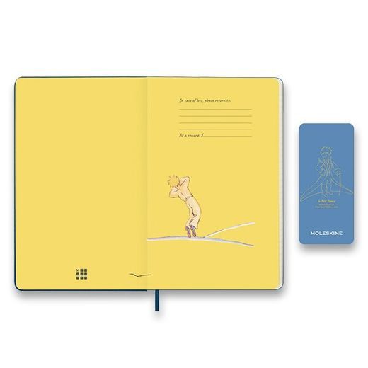 SADA ZÁPISNÍK A SEŠIT MOLESKINE LE PETIT PRINCE MOON - LINKOVANÝ - L, ČISTÝ - XL 1331/1717250 - DIÁŘE A ZÁPISNÍKY - OSTATNÍ