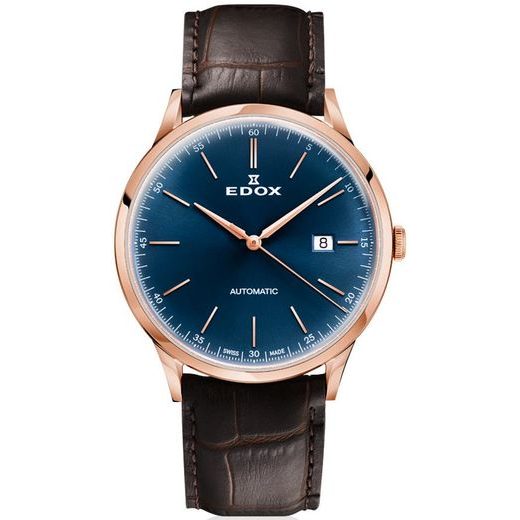 EDOX LES VAUBERTS AUTOMATIC DATE 80106-37RC-BUIR - EDOX - ZNAČKY