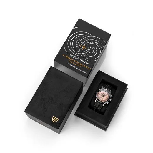NIVADA GRENCHEN CHRONOKING MECAQUARTZ SALMON - CHRONOMASTER - ZNAČKY
