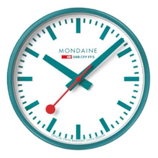 HODINY MONDAINE A990.CLOCK.10SBD TRANSFORMATIVE TEAL LIMITED EDITION - HODINY A BUDÍKY MONDAINE - ZNAČKY