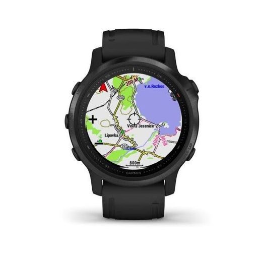 GARMIN FENIX6S PRO GLASS, BLACK/BLACK BAND (MAP/MUSIC) 010-02159-14 - GARMIN - ZNAČKY