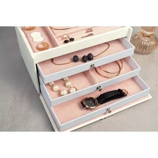 FRIEDRICH LEDERWAREN CLASSICO ROSÉ JEWELLERY CASE 23238-10 - JEWELLERY BOXES - ACCESSORIES