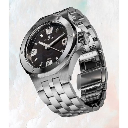 EDOX DELFIN THE ORIGINAL DIVER DATE LADY 53100-3M-NANND - DELFIN - BRANDS