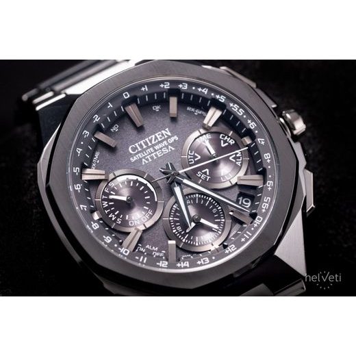 CITIZEN ATTESA SPACESHIP SATELLITE WAVE GPS CC4105-69E - SUPER TITANIUM - ZNAČKY