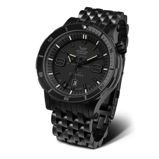 STEEL BRACELET VOSTOK EUROPE FOR ANCHAR NH35-510C530 - BLACK PVD - STRAPS - ACCESSORIES
