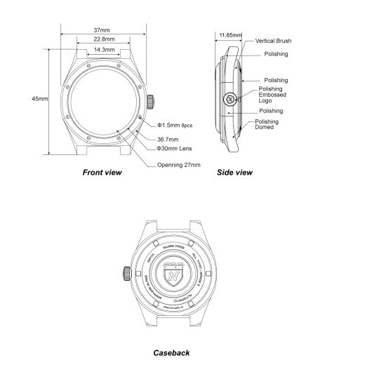 NIVADA GRENCHEN F77 TITANIUM DARK BLUE AVENTURINE - F77 - BRANDS
