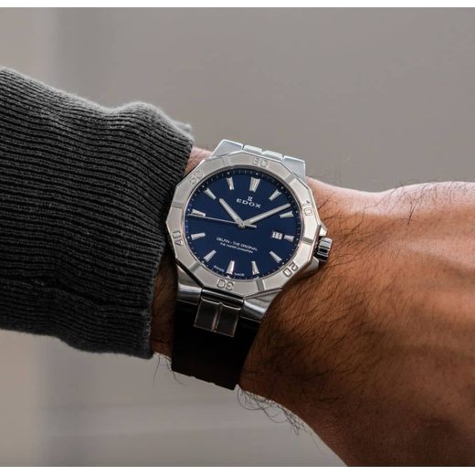 EDOX DELFIN QUARTZ DATE 53021-3CA-BUIN - DELFIN - BRANDS