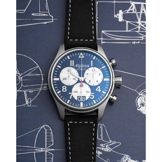 ALPINA STARTIMER PILOT BIG DATE CHRONOGRAPH AL-372NS4S6 - STARTIMER PILOT CHRONOGRAPH - ZNAČKY