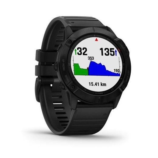 GARMIN FENIX6X PRO GLASS, BLACK/BLACK BAND (MAP/MUSIC) 010-02157-01 - GARMIN - BRANDS