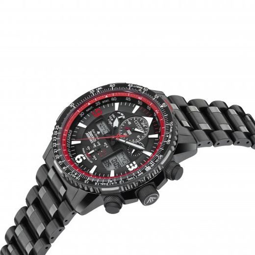 CITIZEN SKYHAWK A-T RED ARROWS BLACK LIMITED EDITION JY8087-51E - PROMASTER - BRANDS
