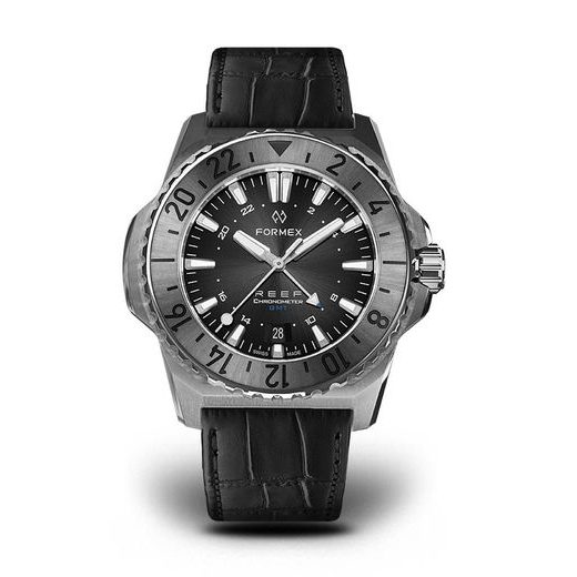 FORMEX REEF GMT AUTOMATIC CHRONOMETER BLACK DIAL WITH BLUE GMT - REEF - BRANDS