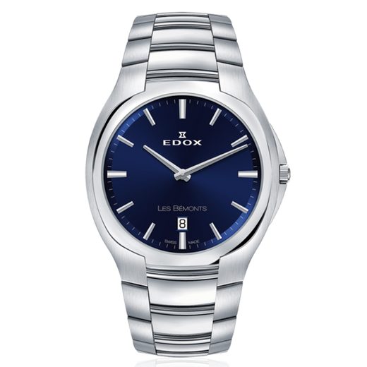 EDOX LES BÉMONTS ULTRA SLIM DATE QUARTZ 56003-3-BUIN - LES BÉMONTS - BRANDS