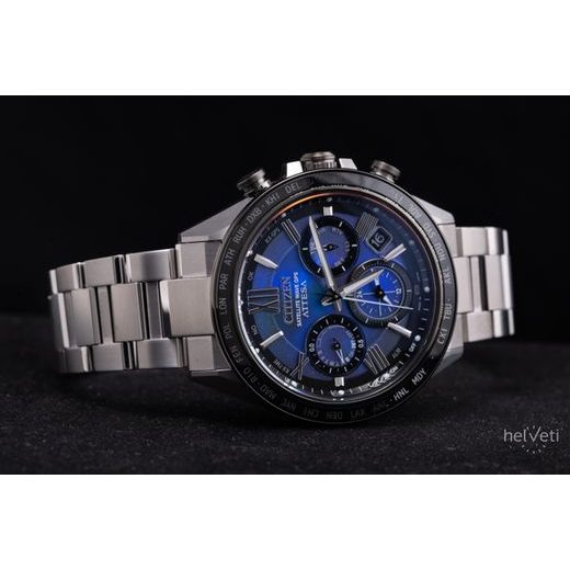 CITIZEN ATTESA SATELLITE WAVE GPS UNITE WITH BLUE LIMITED EDITION CC4075-50L - SUPER TITANIUM - ZNAČKY