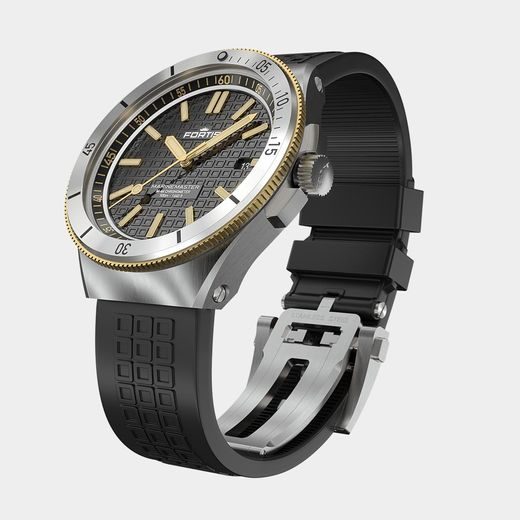 FORTIS MARINEMASTER M-44 BLACK RESIN GOLD COSC LIMITED EDITION F8120015 - MARINEMASTER - BRANDS