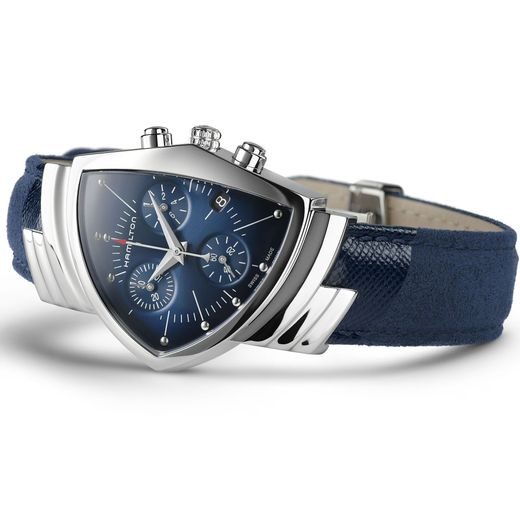 HAMILTON VENTURA BLUE CHRONO QUARTZ H24432941 - VENTURA - BRANDS