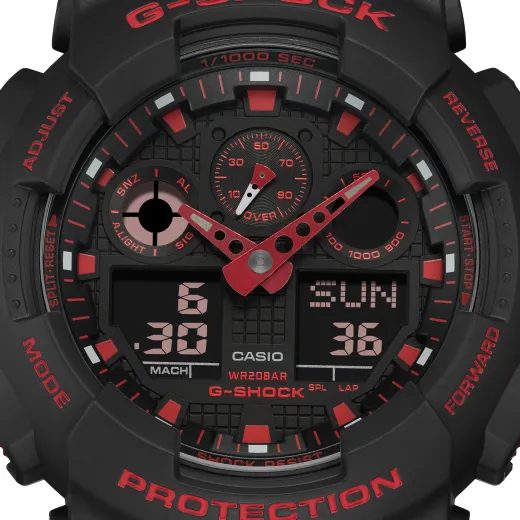 CASIO G-SHOCK GA-100BNR-1AER IGNITE RED SERIES - CASIO - BRANDS