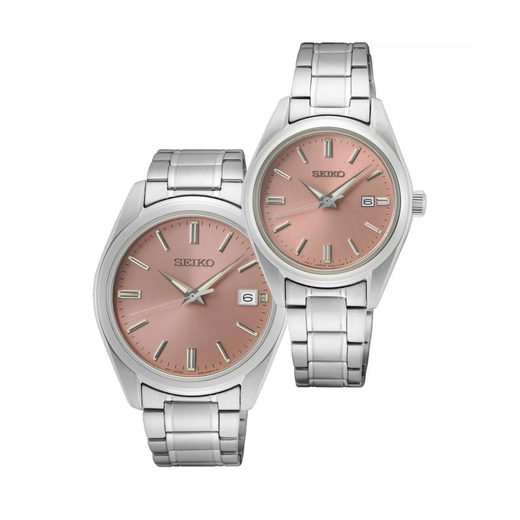 SET SEIKO QUARTZ SUR523P1 A SUR529P1 - HODINKY PRO PÁRY - HODINKY
