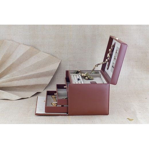 JEWELLERY BOX FRIEDRICH LEDERWAREN CORDOBA 26217-3 - JEWELLERY BOXES - ACCESSORIES