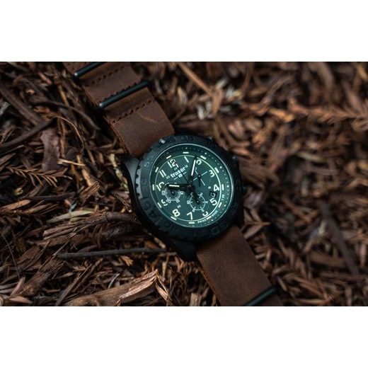 TRASER P96 OUTDOOR PIONEER EVOLUTION CHRONO GREEN LEATHER - SPORT - BRANDS