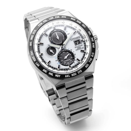 CITIZEN WORLDTIME RADIO CONTROLLED SUPER TITANIUM AT8238-84A - SUPER TITANIUM - BRANDS
