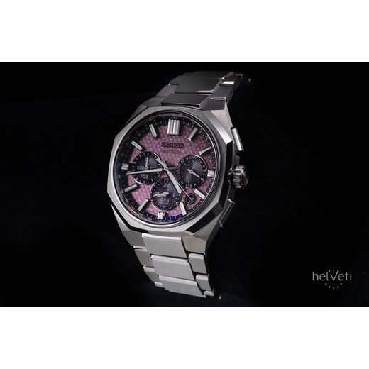 SEIKO ASTRON DUAL-TIME CHRONOGRAPH HAB006J1 CRYSTAL PINK LIMITED EDITION - ASTRON - ZNAČKY