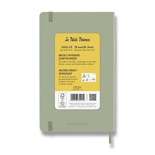 DIÁŘ MOLESKINE 2022-23 LE PETIT PRINCE ROSE 18MĚSÍČNÍ - TÝDENNÍ - TVRDÉ DESKY - L 1206/5709013 - DIARIES AND NOTEBOOKS - ACCESSORIES