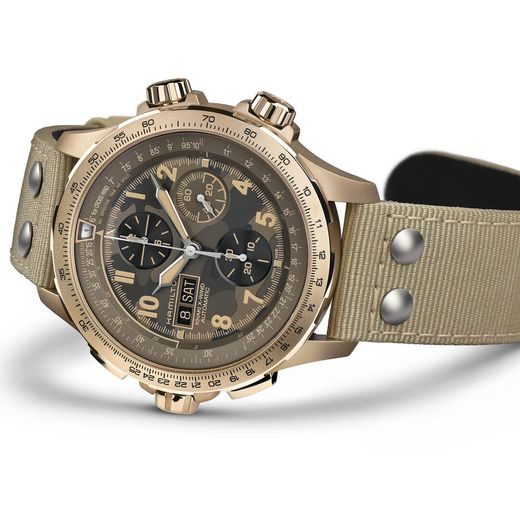 HAMILTON KHAKI AVIATION X-WIND AUTO CHRONO H77916920 - KHAKI AVIATION - ZNAČKY