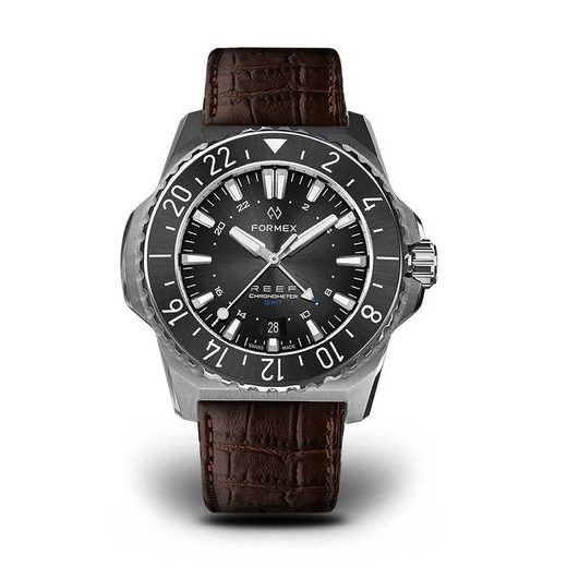 FORMEX REEF GMT AUTOMATIC CHRONOMETER BLACK DIAL WITH BLUE GMT - REEF - BRANDS