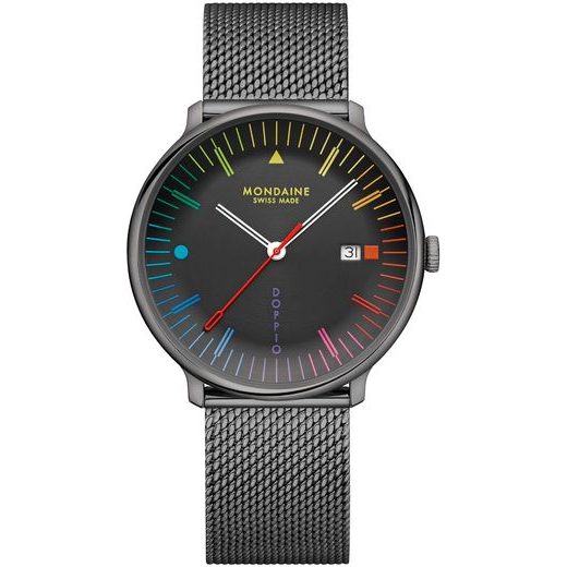 MONDAINE DOPPIO BAUHAUS INSPIRED QUARTZ MLE.41221.SM - DOPPIO - MĂRCI