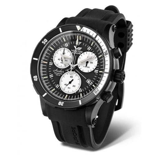 SILIKONOVÝ ŘEMÍNEK VOSTOK EUROPE PRO ANCHAR - ČERNÝ/ČERNÁ SPONA - ŘEMÍNKY - OSTATNÍ